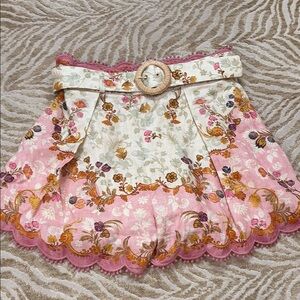 ZIMMERMAN Floral Pink Shorts